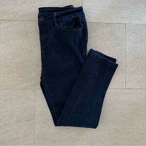 Black Orchid Dark Wash Ankle Jeans with Pocket Accent Size 27